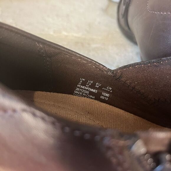 Clarks Genette Frolic brown boot sz 7.5 M - Picture 6 of 9